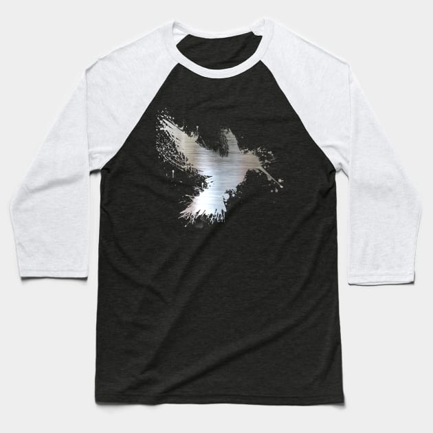 Hummingsplat - Metal Baseball T-Shirt by aleibanez
